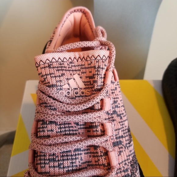 Adidas PureBOOST Running Peach/Grey Size 11 - Picture 3 of 14